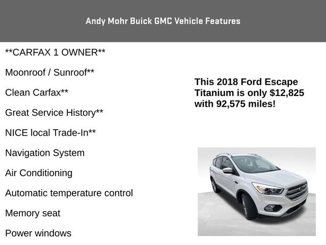 Used 2018 Ford Escape Titanium w/ Ford Safe & Smart Package image 4