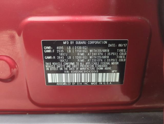 Used 2017 Subaru Outback 2.5i Limited image 36