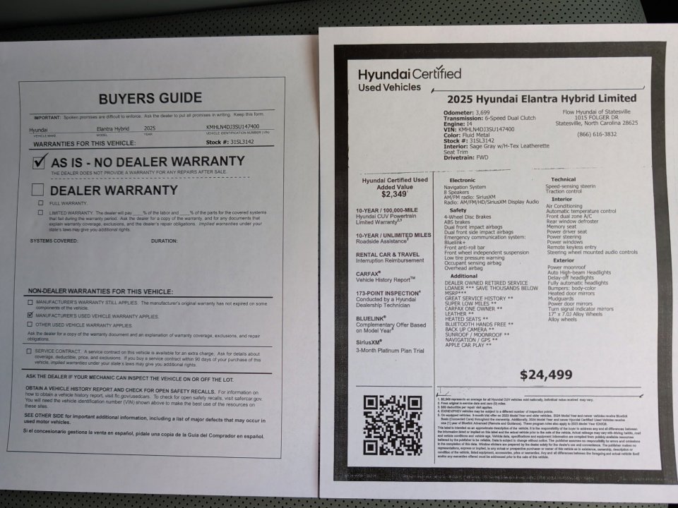 Certified 2025 Hyundai Elantra Limited image 33