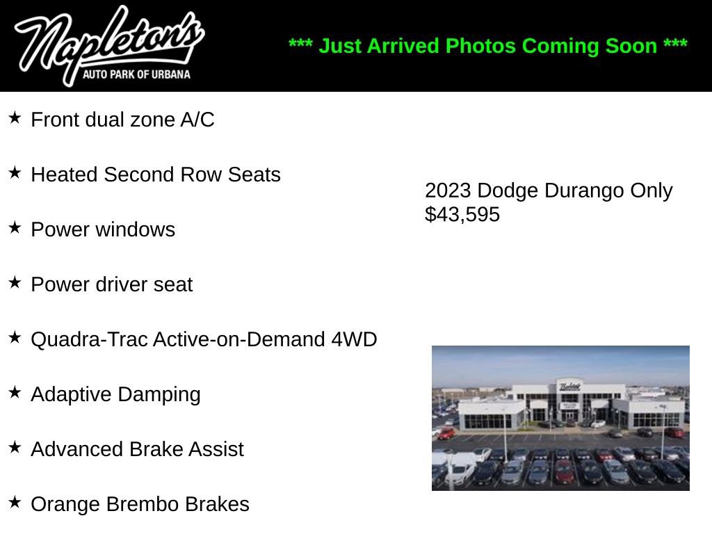 Used 2023 Dodge Durango R/T w/ Hemi Orange Plus Package AWD/4WD image 2