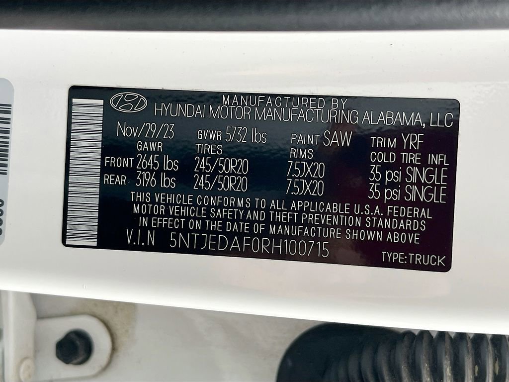 Used 2024 Hyundai Santa Cruz Limited AWD/4WD image 33