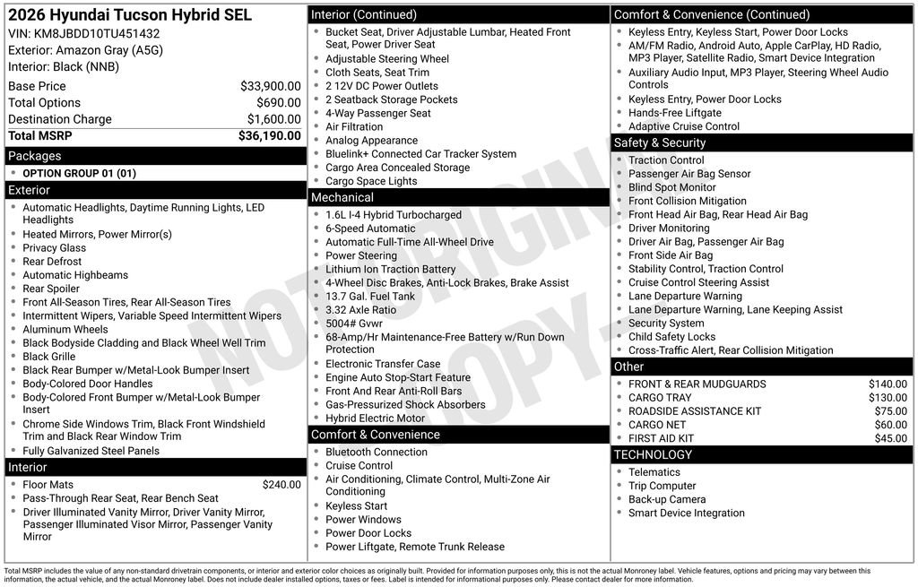 New 2026 Hyundai Tucson SEL image 4