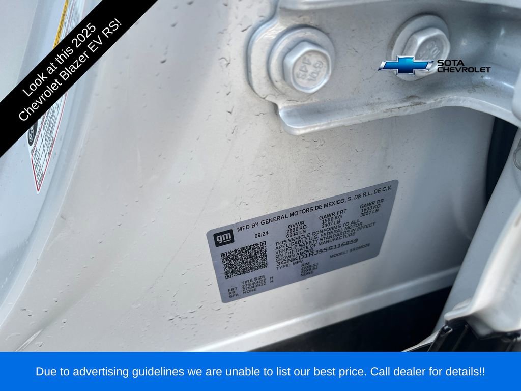 New 2025 Chevrolet Blazer EV RS w/ Super Cruise Package image 30