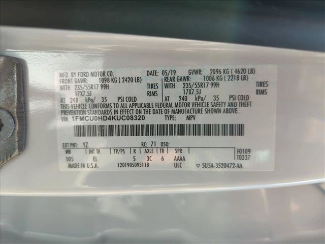 Used 2019 Ford Escape SEL FWD image 24