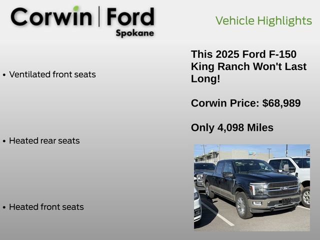 Used 2025 Ford F150 King Ranch w/ FX4 Off-Road Package image 18
