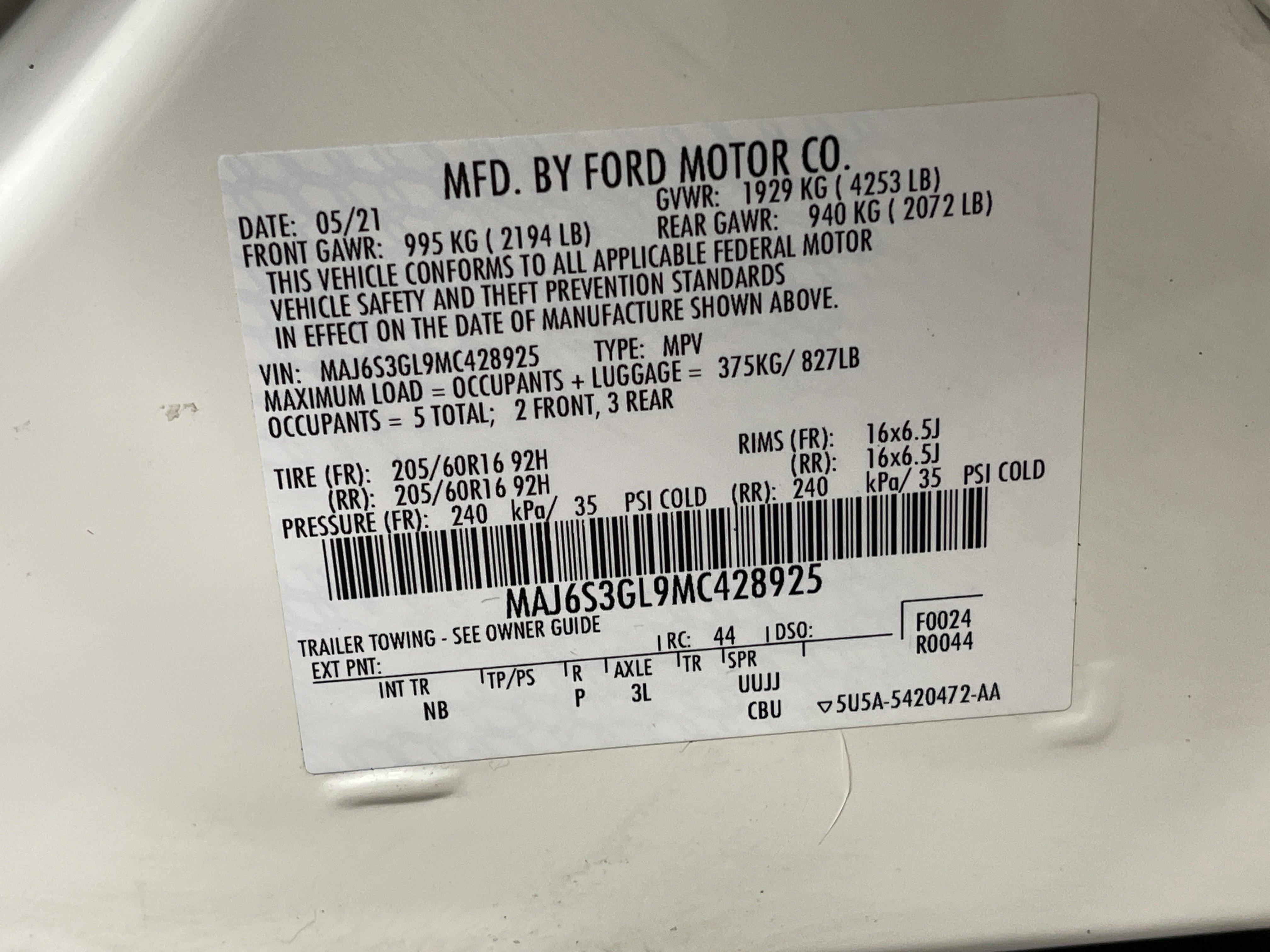 Used 2021 Ford EcoSport SE image 28