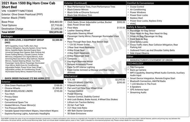Used 2021 RAM 1500 Big Horn AWD/4WD image 5