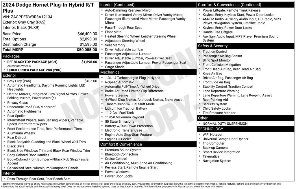 Used 2024 Dodge Hornet R/T Plus w/ R/T Blacktop Package image 14