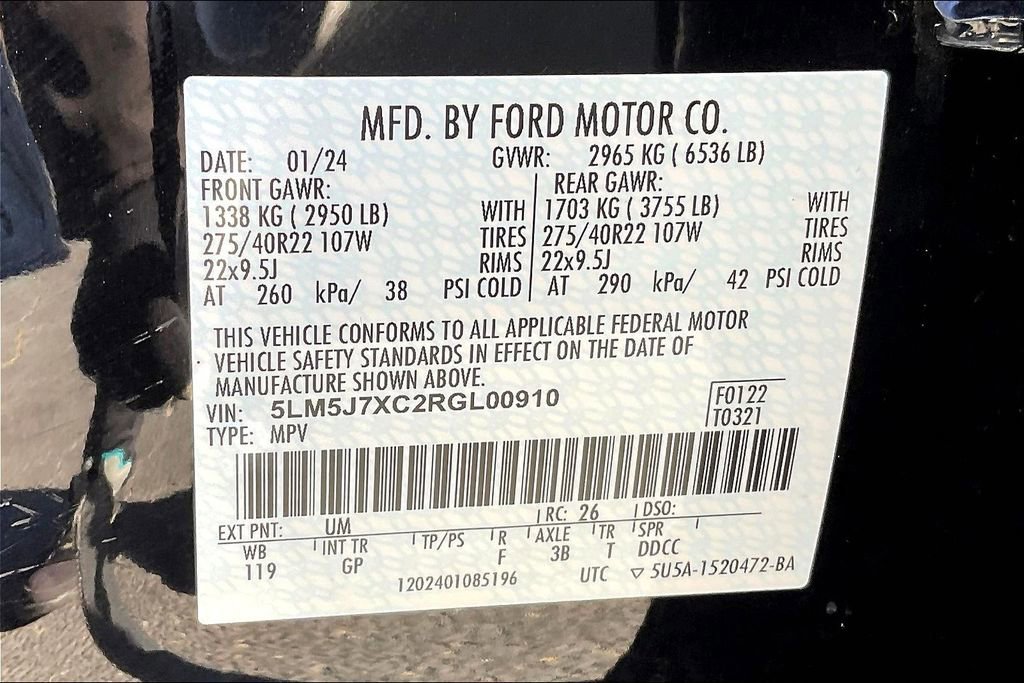 Used 2024 Lincoln Aviator Reserve w/ Equipment Group 201A image 36