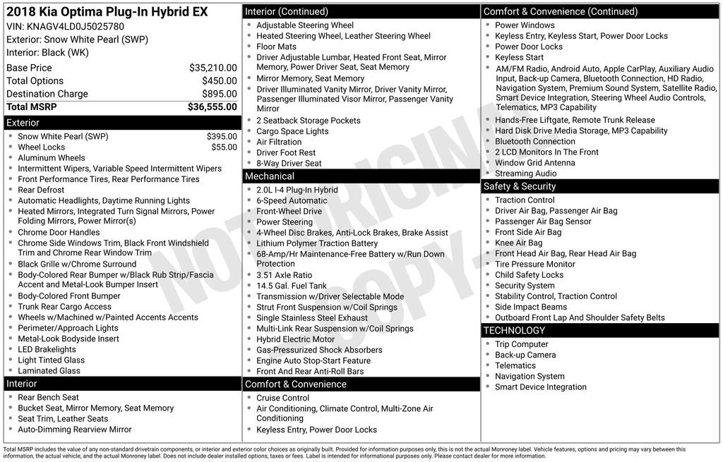 Used 2018 Kia Optima EX image 9