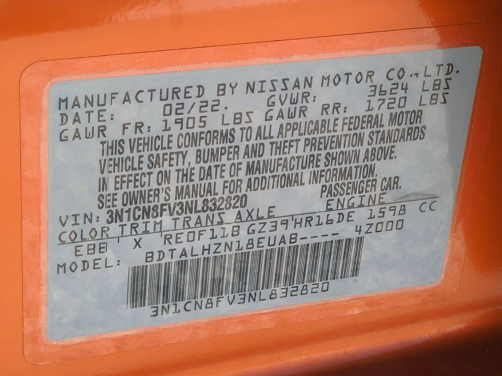 Certified 2022 Nissan Versa SR w/ Convenience Package image 29