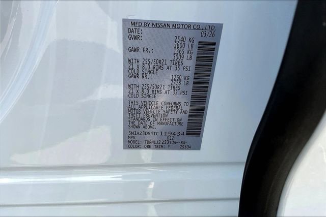 New 2026 Nissan Murano Platinum w/ Cargo Package image 16