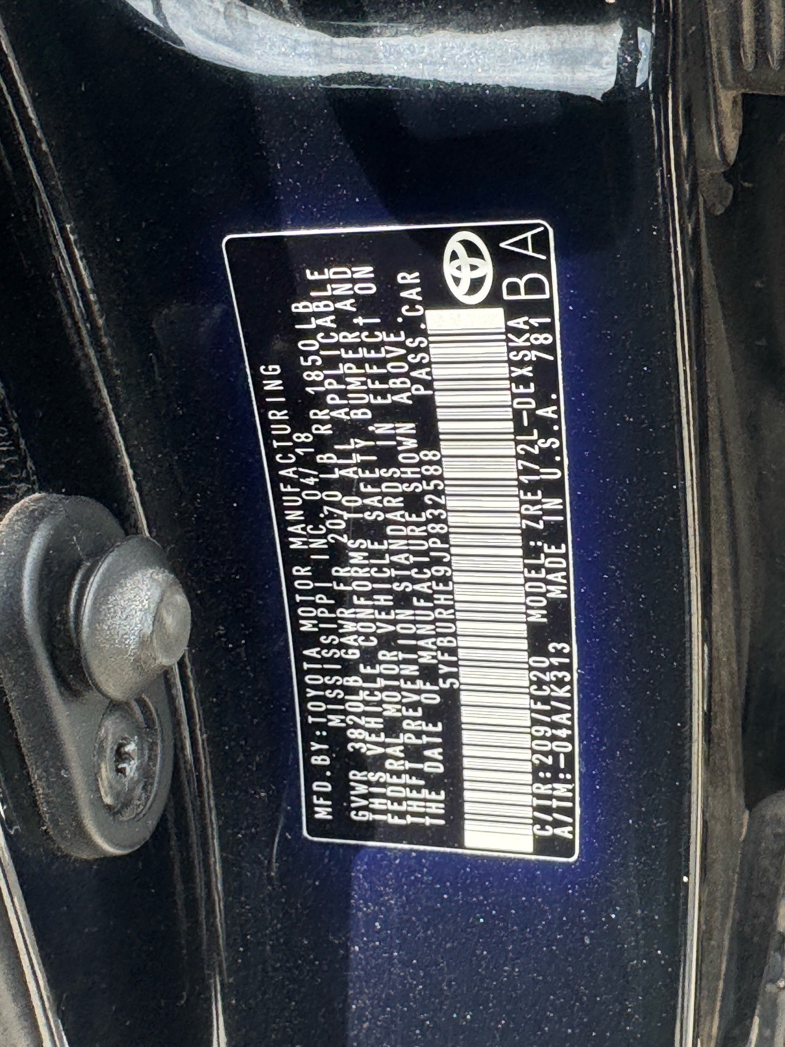 Used 2018 Toyota Corolla SE w/ Carpet Mat Package (TMS) FWD image 29