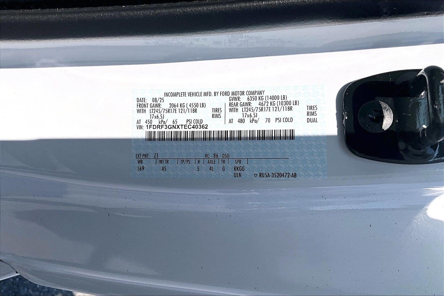 New 2026 Ford F350 XL w/ XL Chrome Package RWD image 13