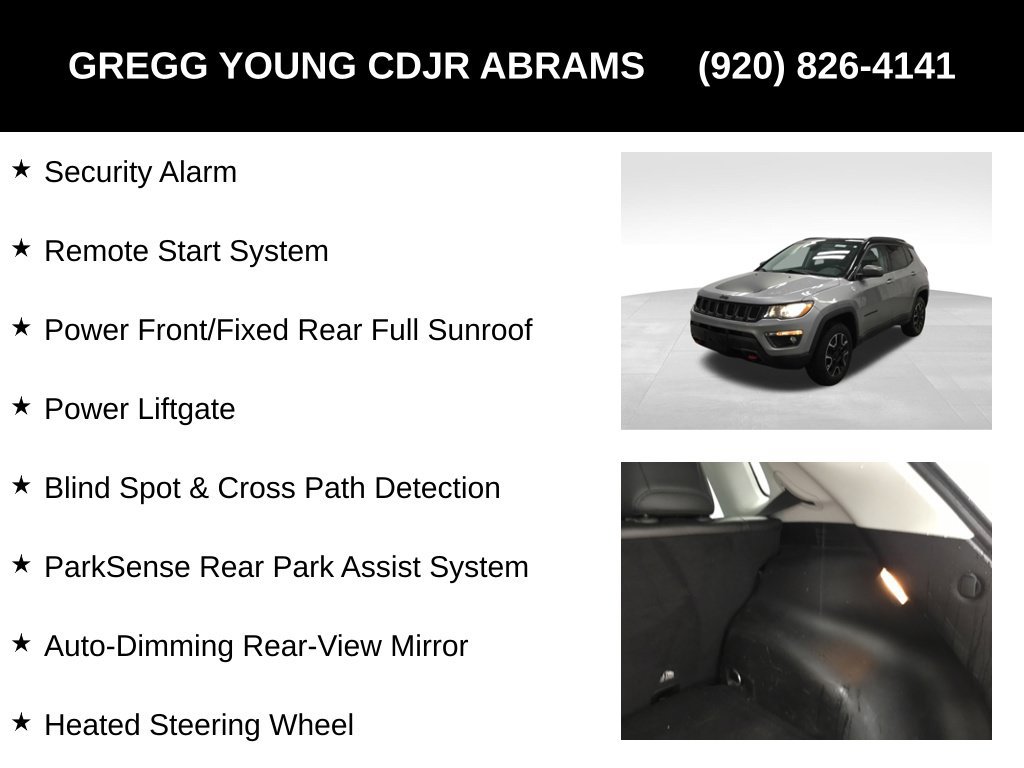 Used 2019 Jeep Compass Trailhawk w/ Leather Interior Group AWD/4WD image 19