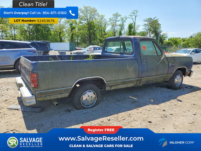 Used 1987 Dodge D/W Truck 100 RWD image 4