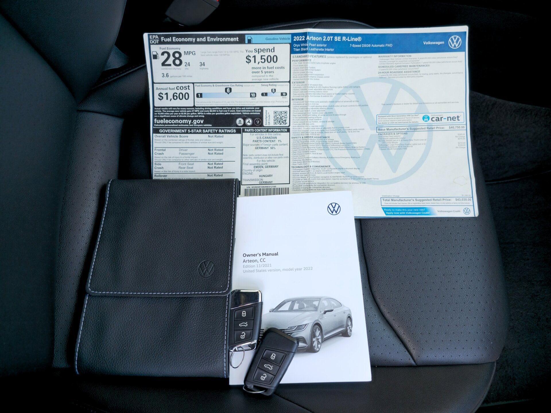 Used 2022 Volkswagen Arteon SE image 38