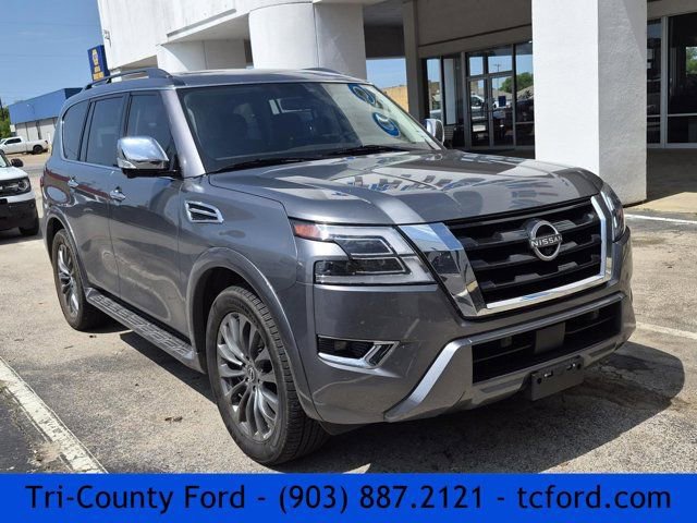 Used 2024 Nissan Armada Platinum w/ Captain's Chairs Package RWD video 1