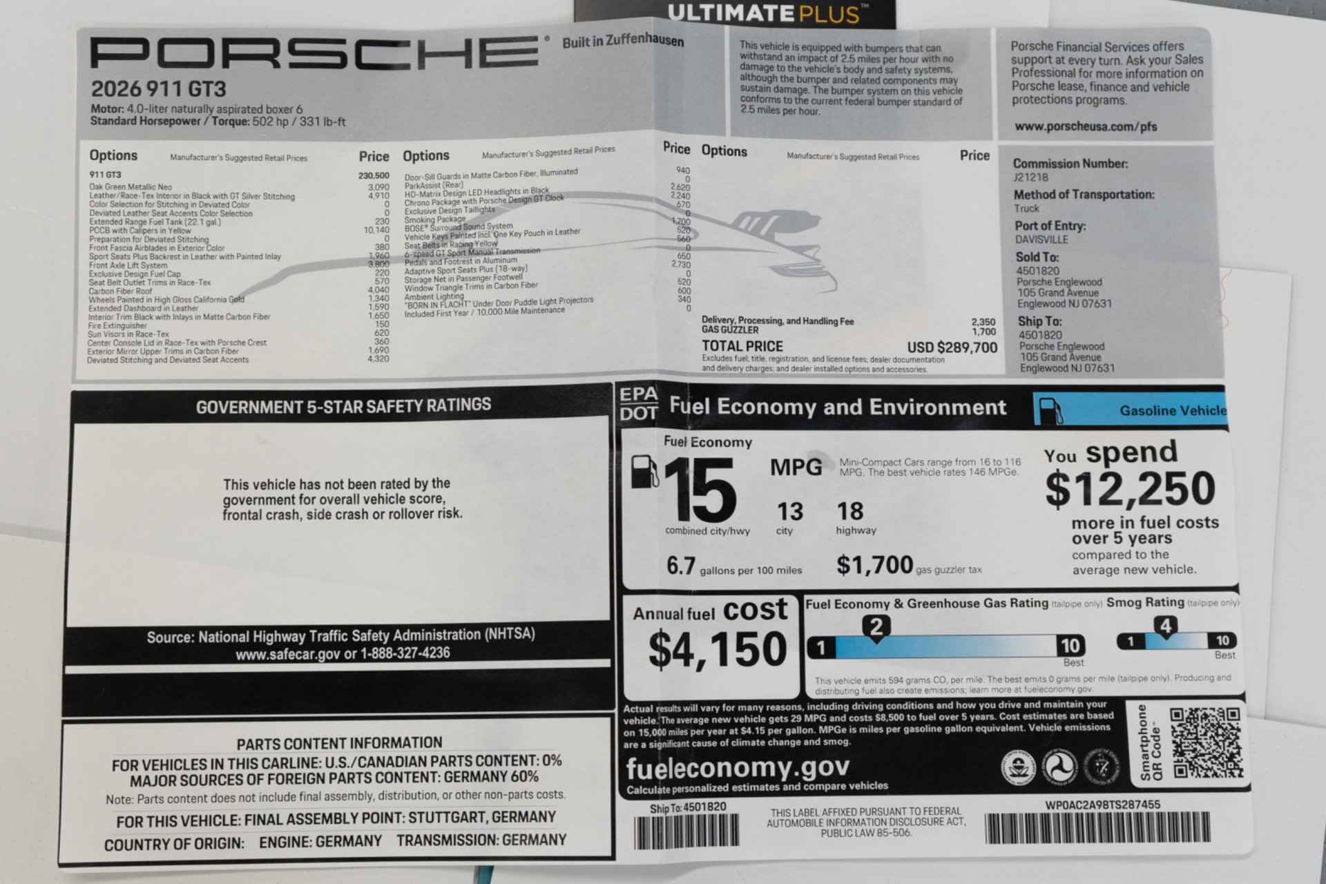 Used 2026 Porsche 911 GT3 image 30