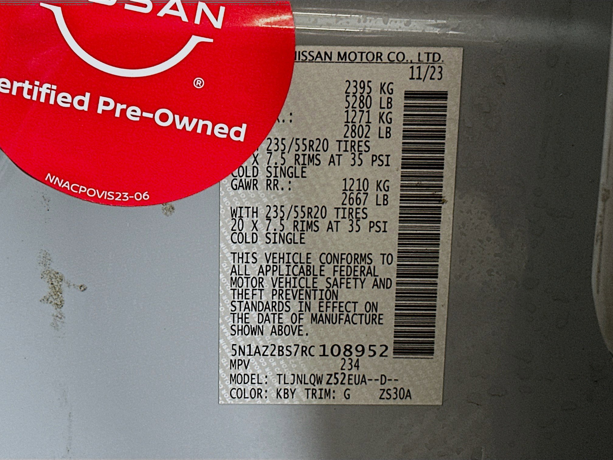 Used 2024 Nissan Murano SV w/ SV Midnight Edition Package image 30