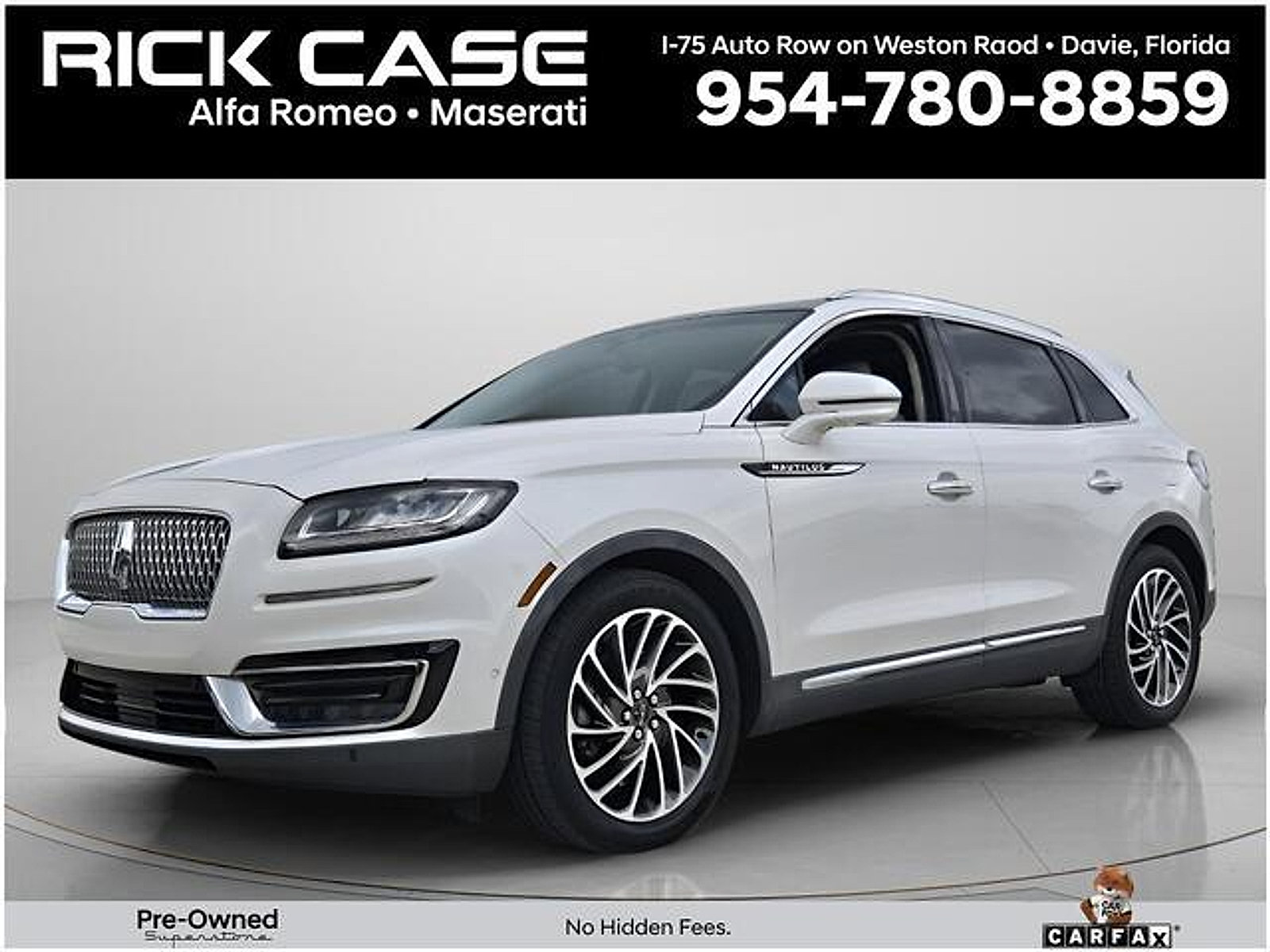 Used 2019 Lincoln Nautilus Reserve