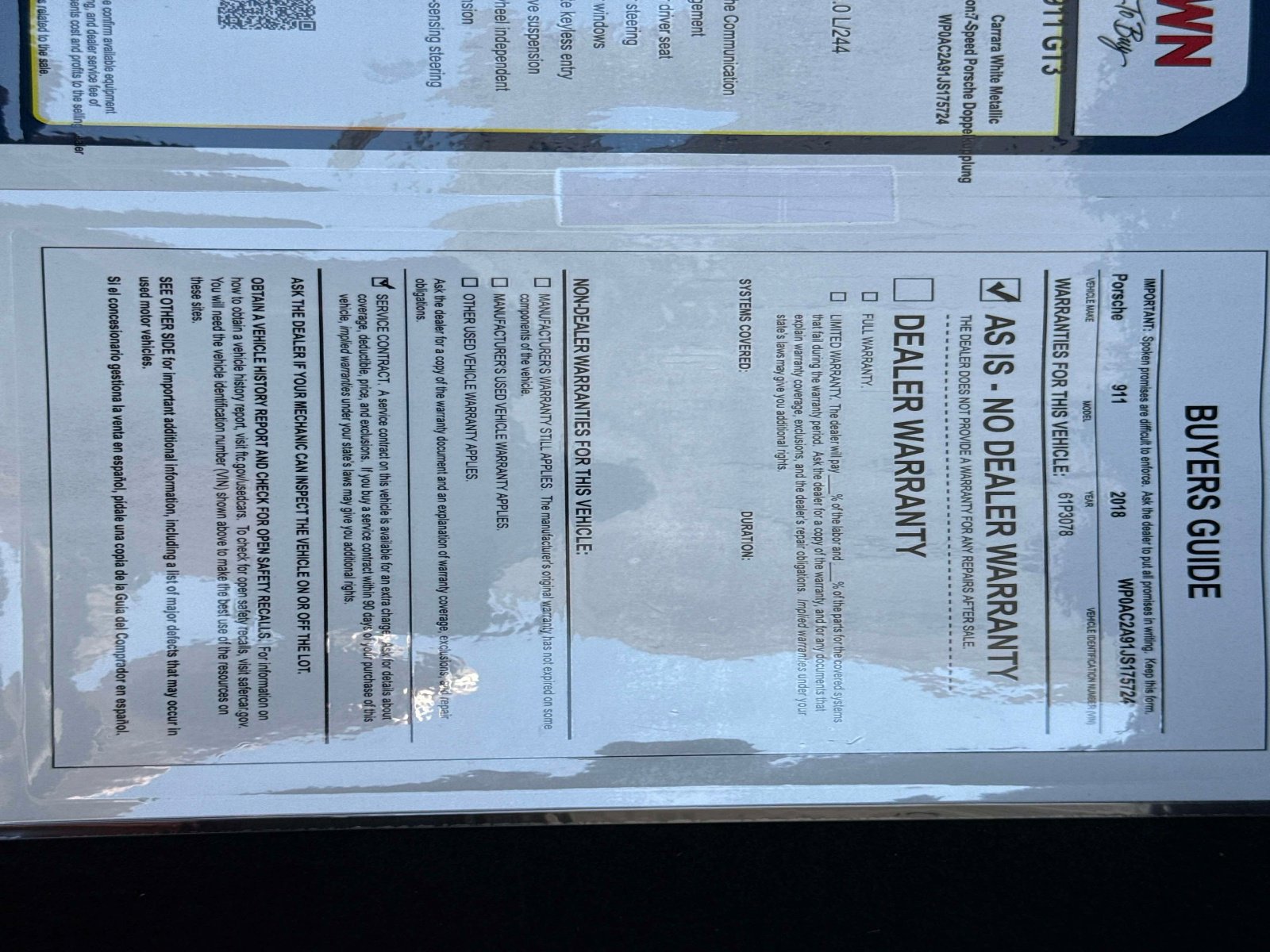 Used 2018 Porsche 911 GT3 image 28