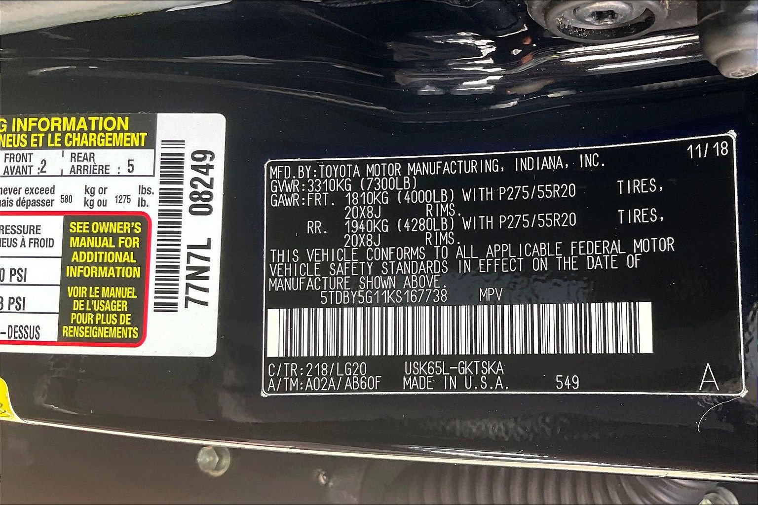 Used 2019 Toyota Sequoia TRD Sport w/ TRD Sport Premium Package AWD/4WD image 38