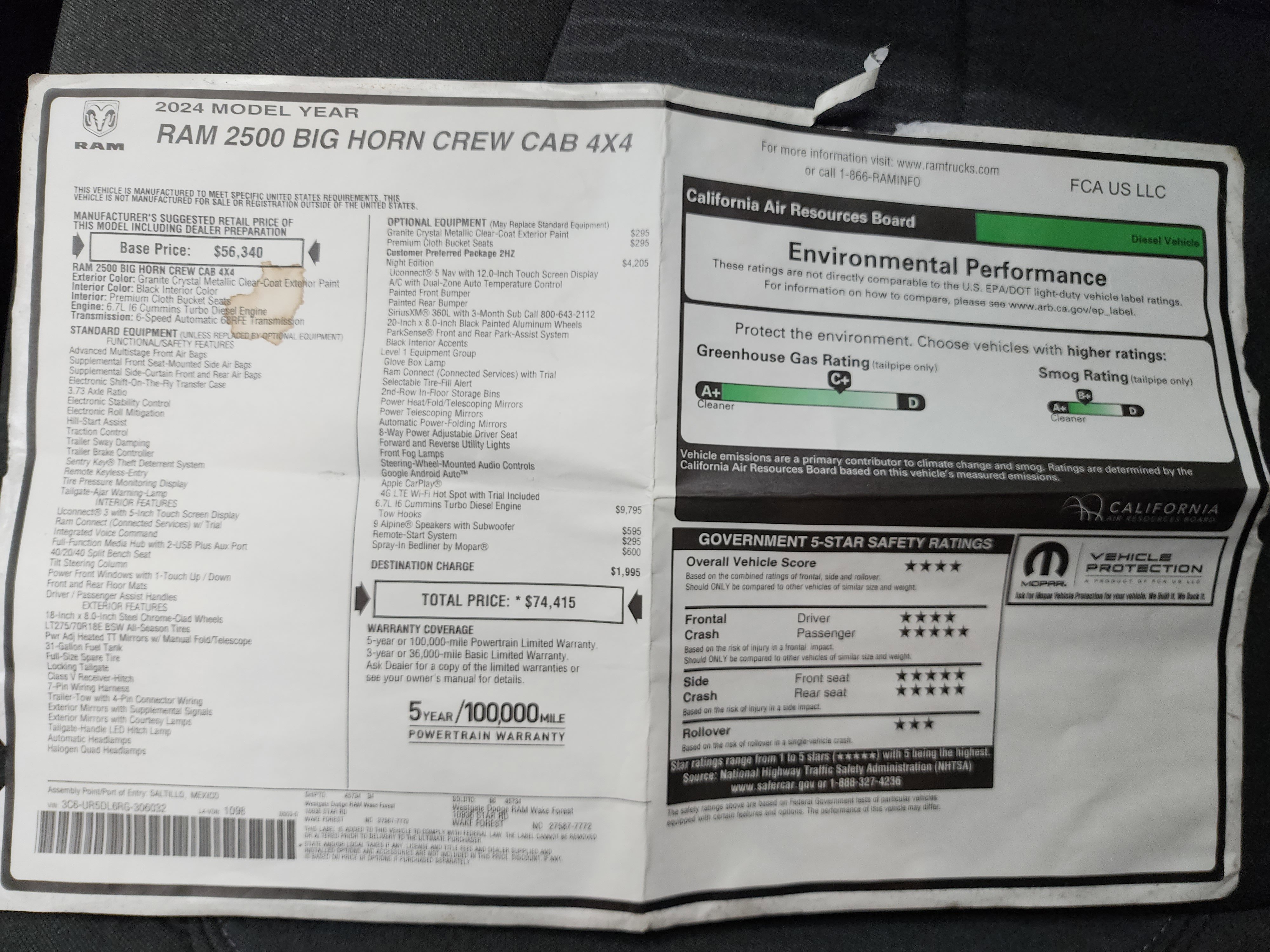 Used 2024 RAM 2500 Big Horn w/ Night Edition image 43