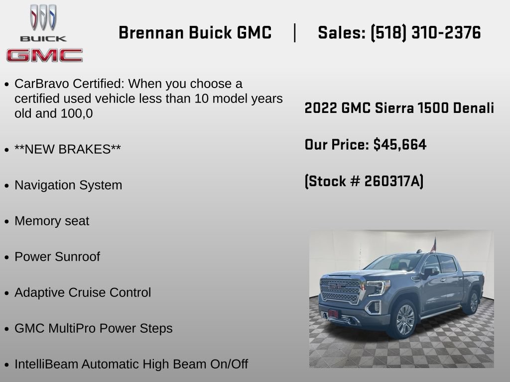 Certified 2022 GMC Sierra 1500 Denali w/ Denali Premium Package AWD/4WD image 18