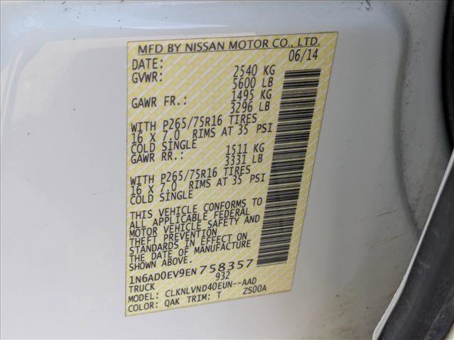 Used 2014 Nissan Frontier PRO-4X w/ Pro-4x Luxury Package image 16