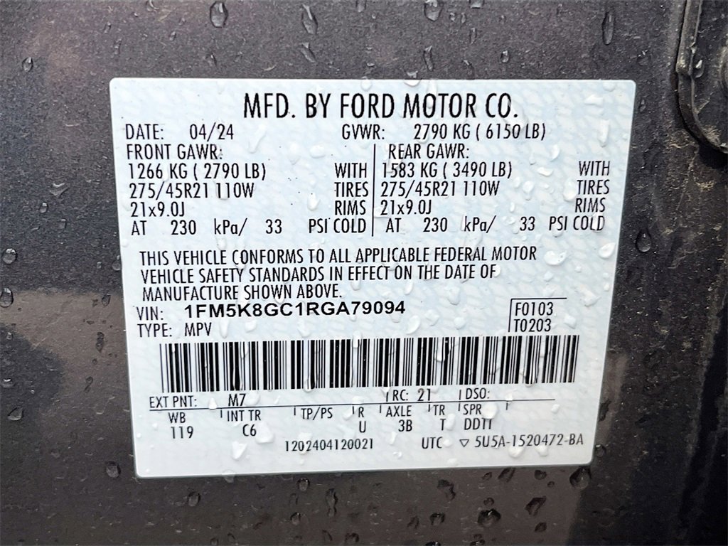 Used 2024 Ford Explorer ST w/ Equipment Group 401A image 33