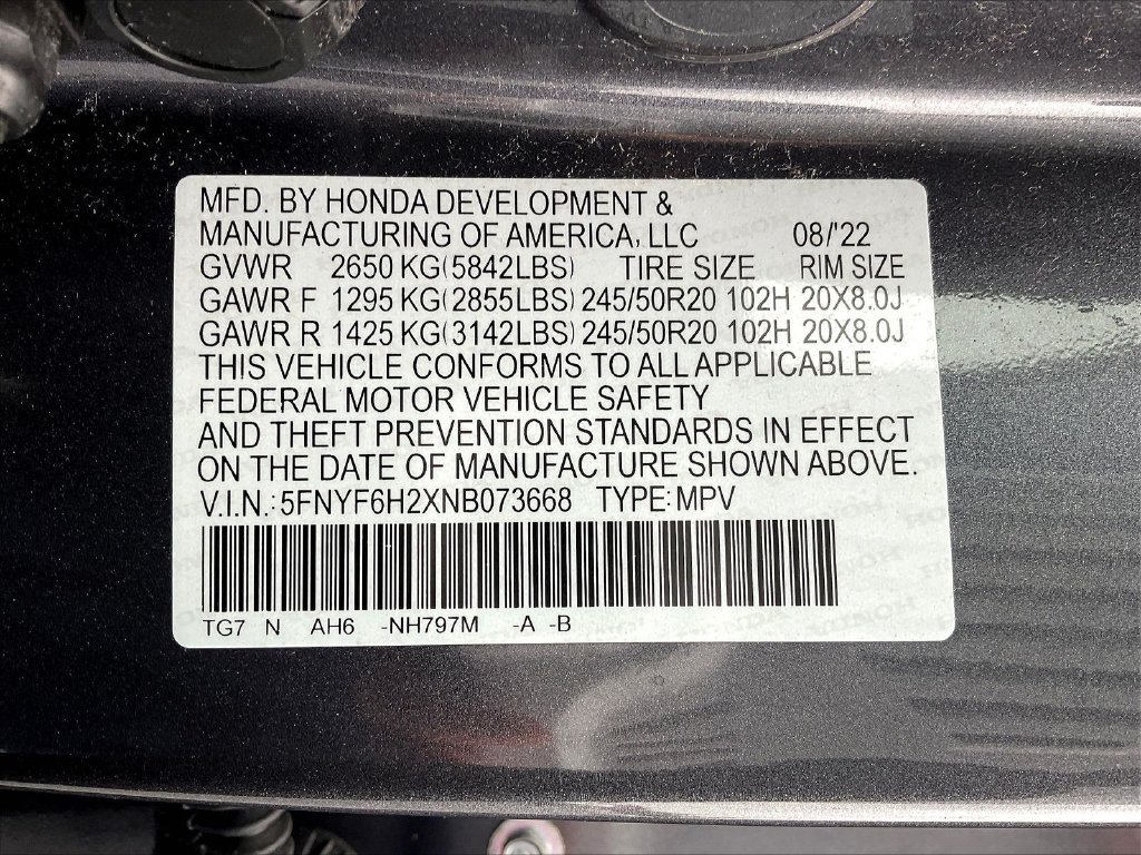 Used 2022 Honda Pilot Special Edition image 22