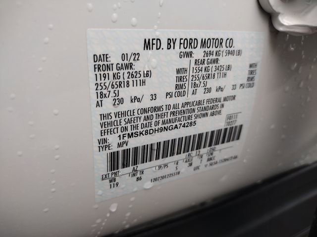 Used 2022 Ford Explorer XLT image 31