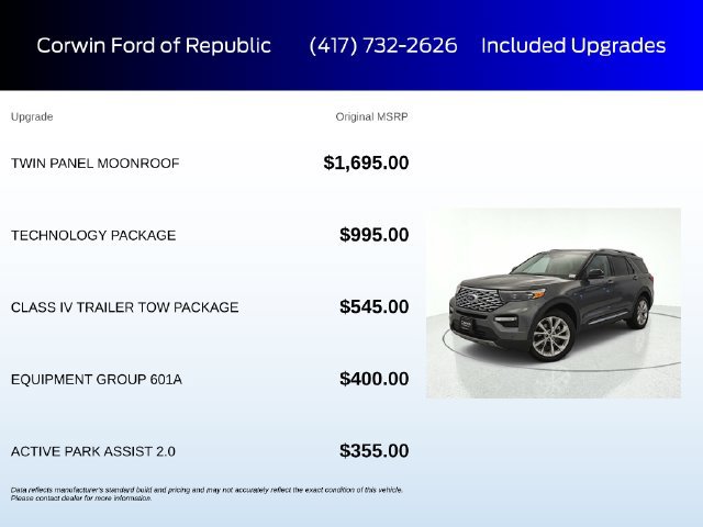 Used 2023 Ford Explorer Platinum w/ Technology Package AWD/4WD image 6