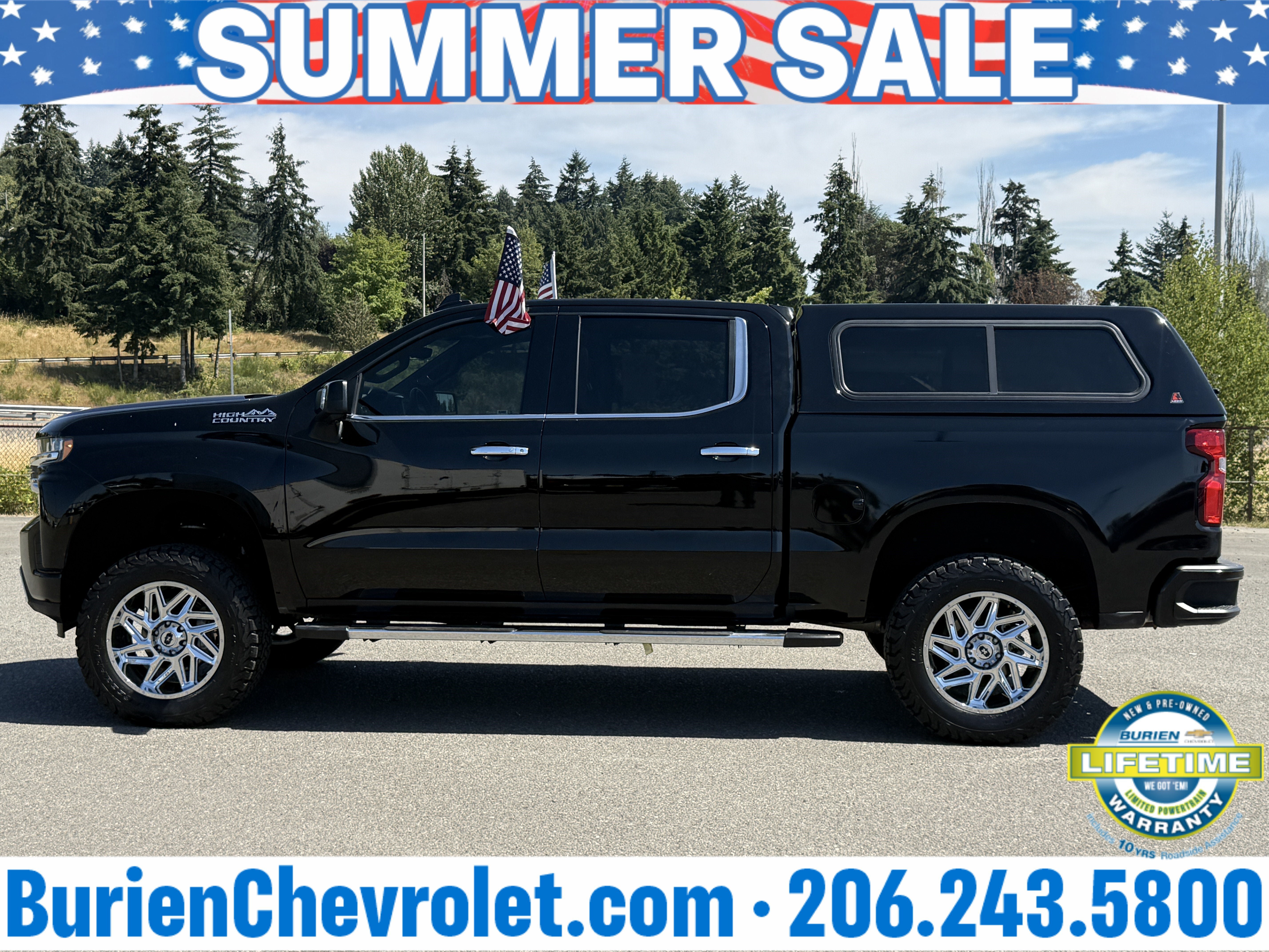 Used 2020 Chevrolet Silverado 1500 High Country w/ Technology Package AWD/4WD image 2