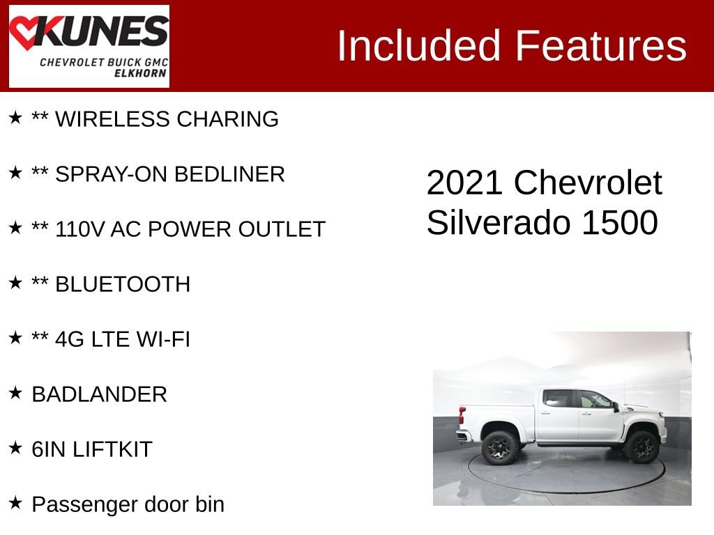 Used 2021 Chevrolet Silverado 1500 RST w/ Convenience Package II AWD/4WD image 3