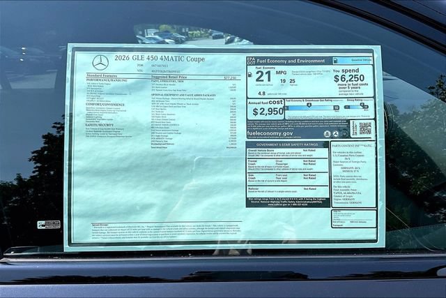 New 2026 Mercedes-Benz GLE 450 4MATIC Coupe image 18