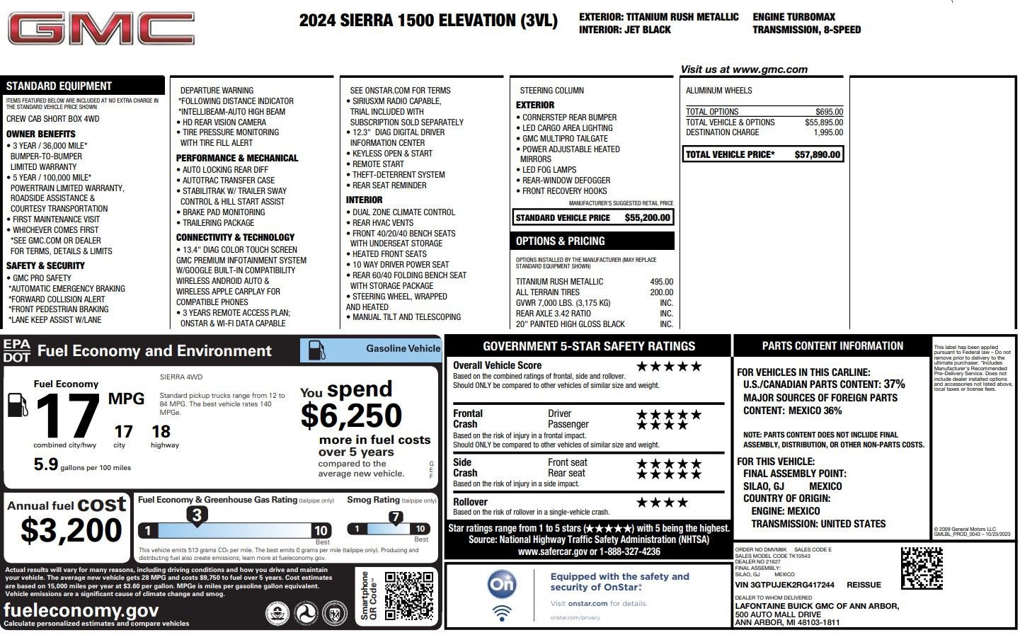 Used 2024 GMC Sierra 1500 Elevation image 38