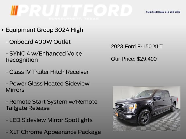 Used 2023 Ford F150 XLT w/ Equipment Group 302A High AWD/4WD image 7