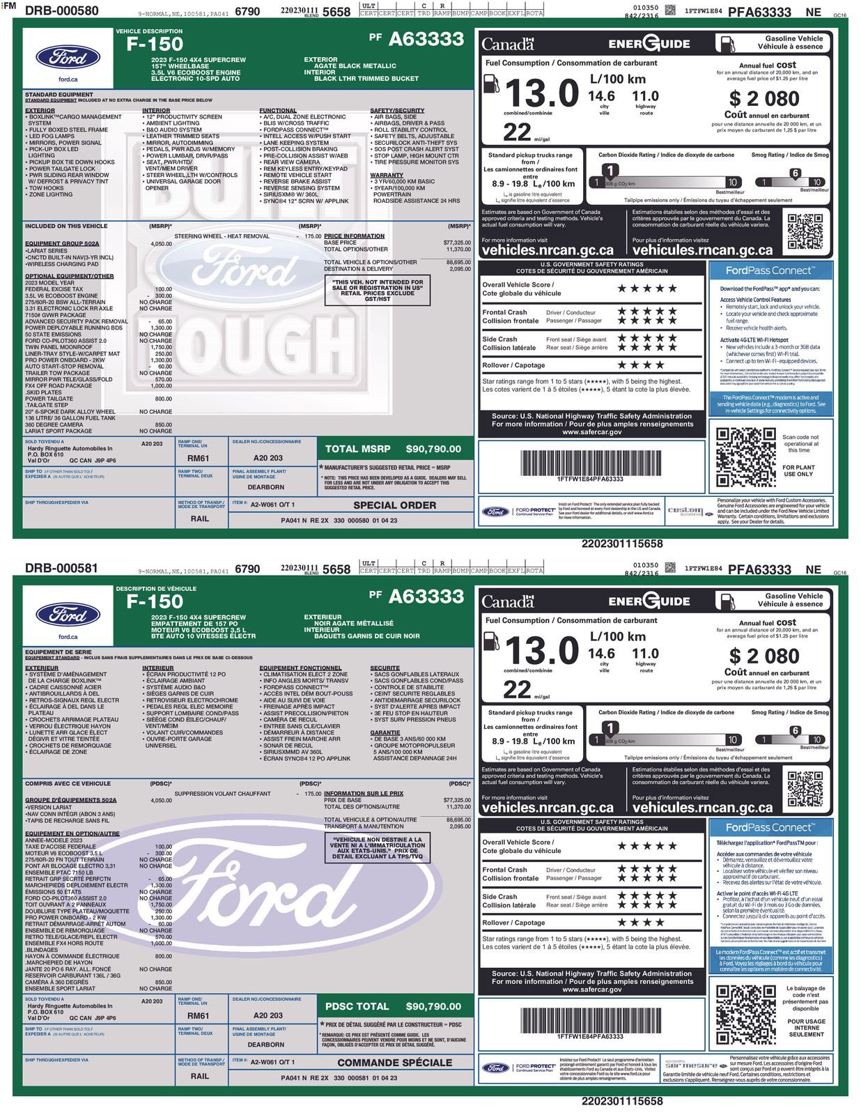 Used 2023 Ford F150 Lariat w/ Equipment Group 502A High image 6