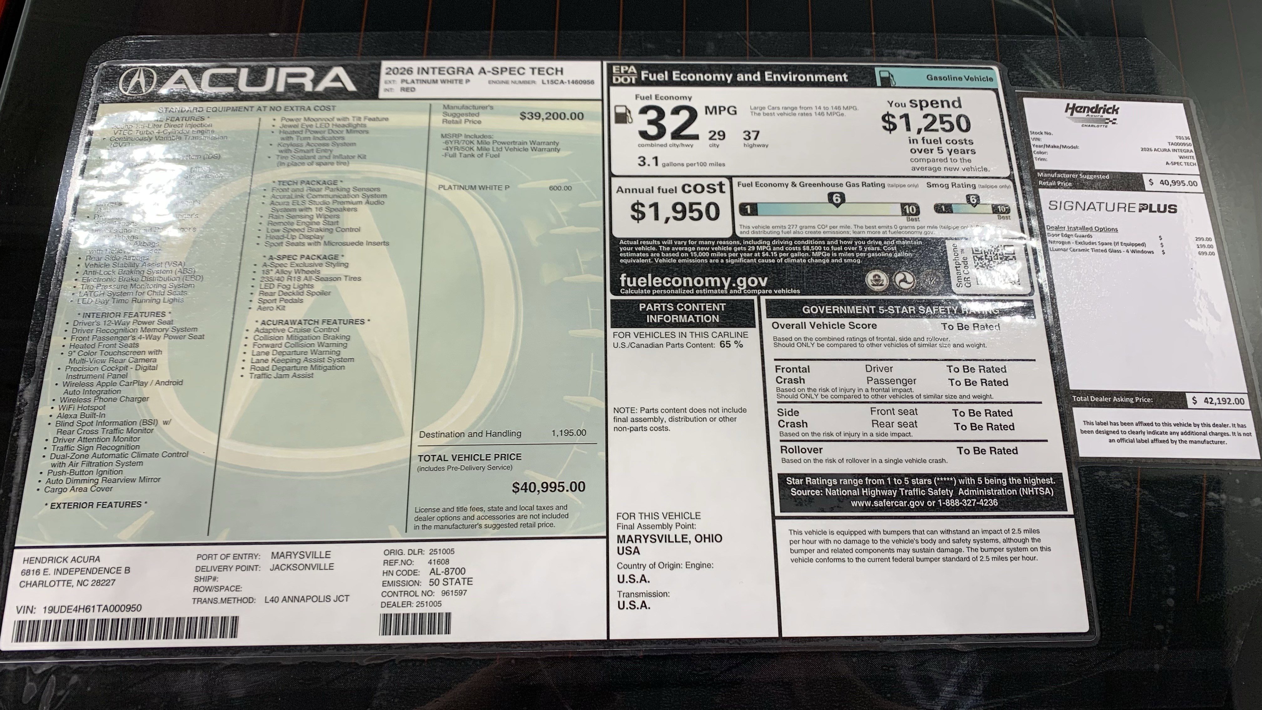 Certified 2026 Acura Integra A-Spec image 35