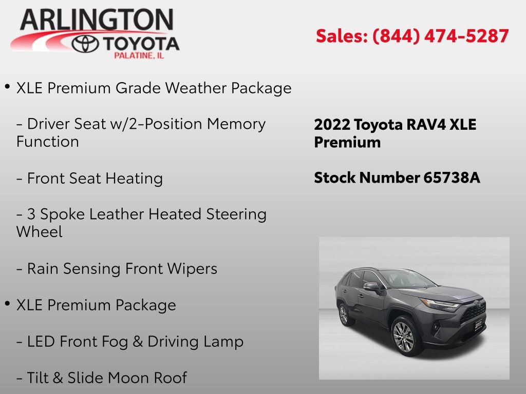 Used 2022 Toyota RAV4 XLE Premium AWD/4WD image 4