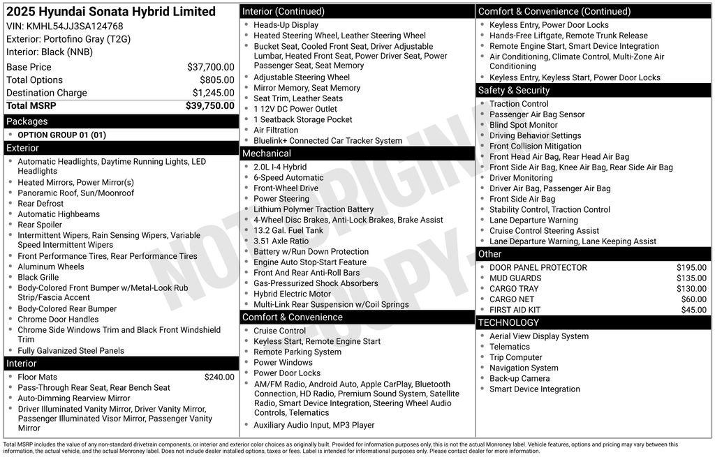 New 2025 Hyundai Sonata Limited image 4