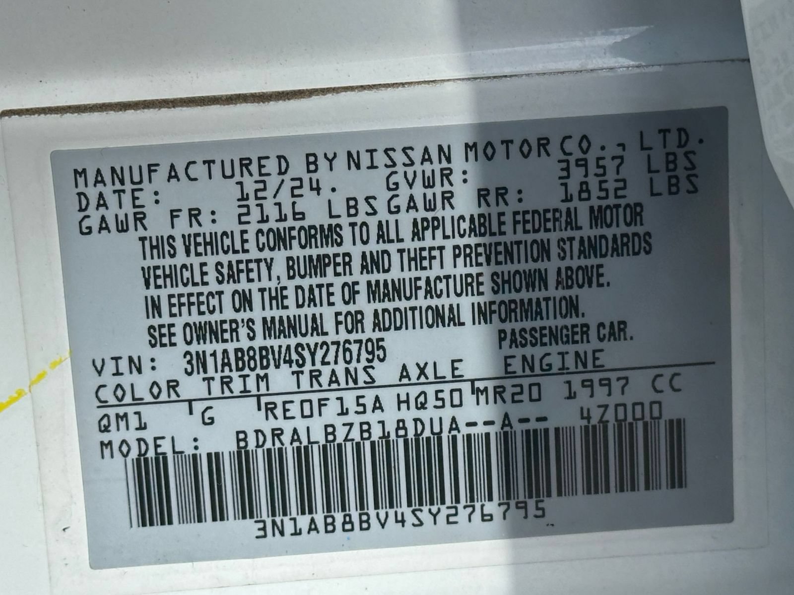 Used 2025 Nissan Sentra S FWD image 26
