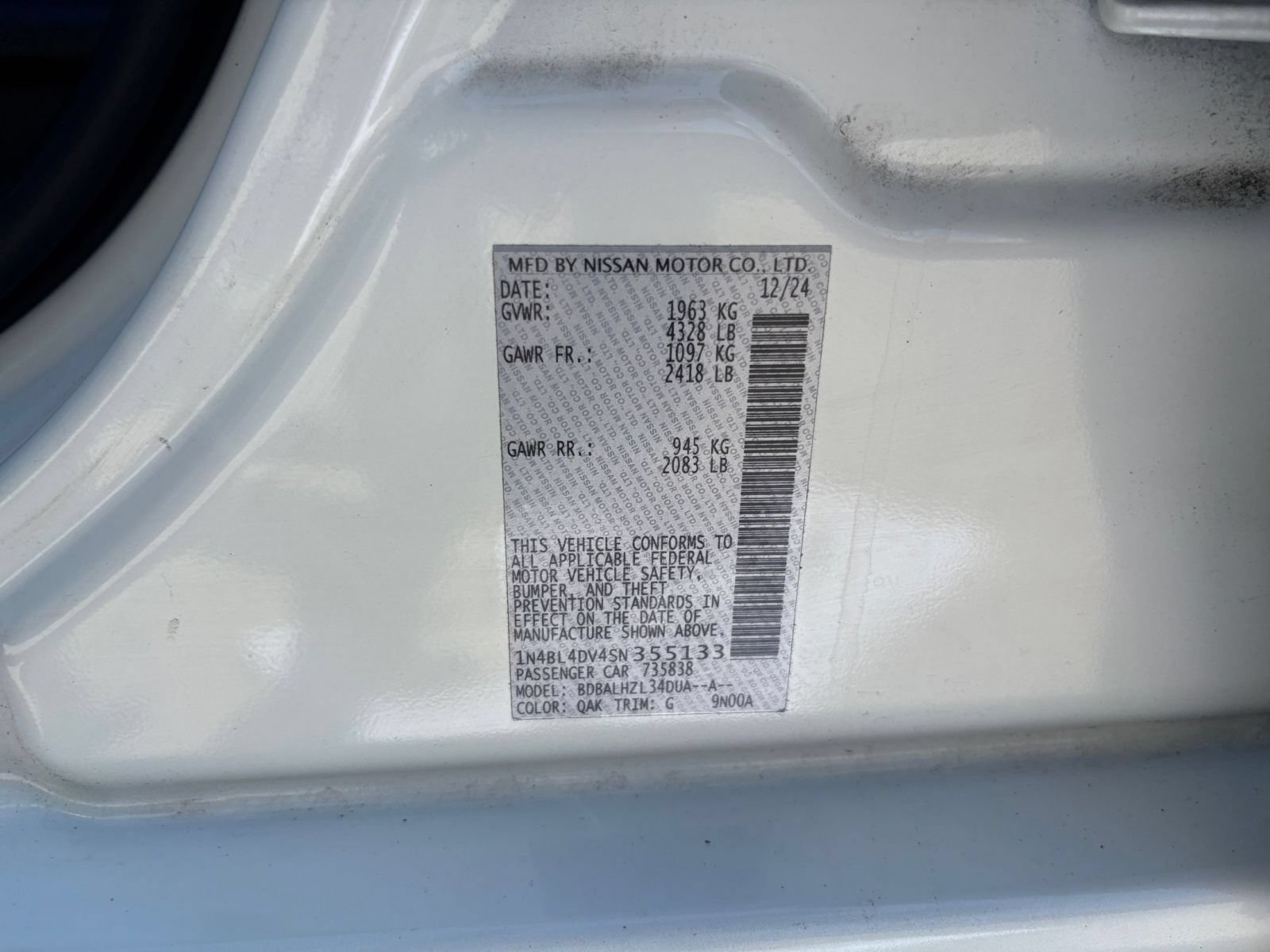 Used 2025 Nissan Altima 2.5 SV FWD image 24