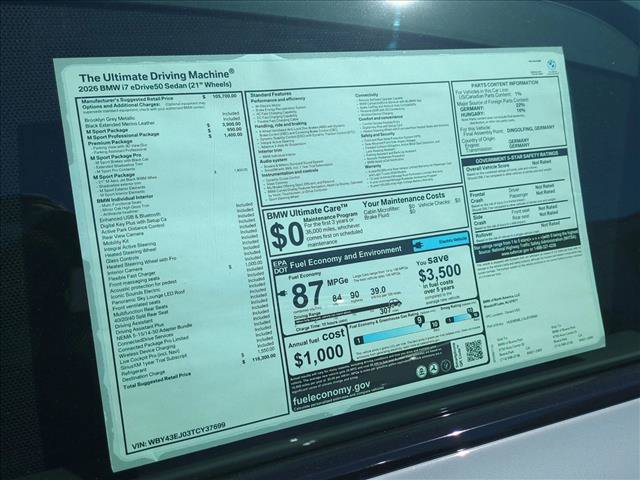 New 2026 BMW i7 xDrive60 w/ M Sport Package RWD image 18