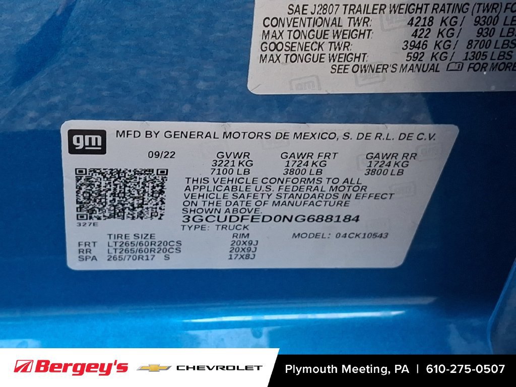 Certified 2022 Chevrolet Silverado 1500 LT Trail Boss AWD/4WD image 28