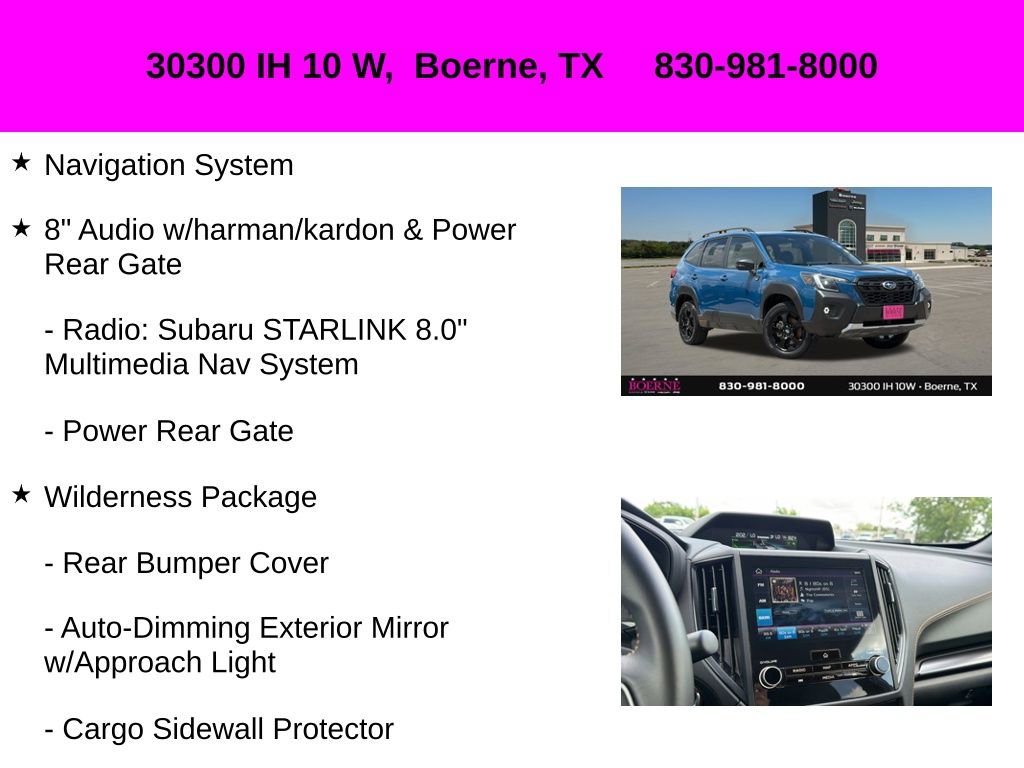 Used 2024 Subaru Forester Wilderness w/ Wilderness Package AWD/4WD image 10