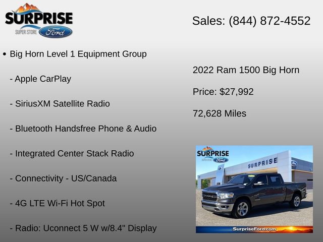 Used 2022 RAM 1500 Big Horn RWD image 24