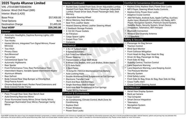 Used 2025 Toyota 4Runner Limited image 28